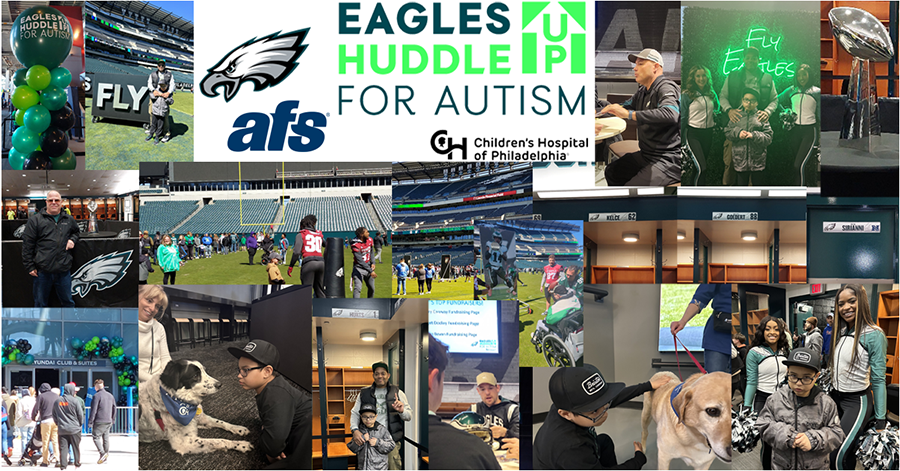 Autism event featuring the Philadelphia Eagles